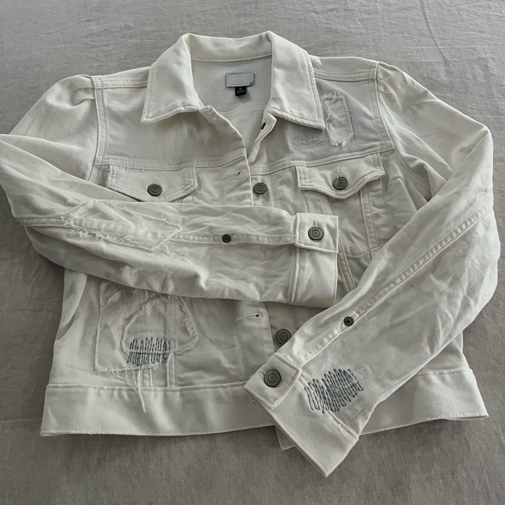 Ralph Lauren distressed denim jacket. Worn once.